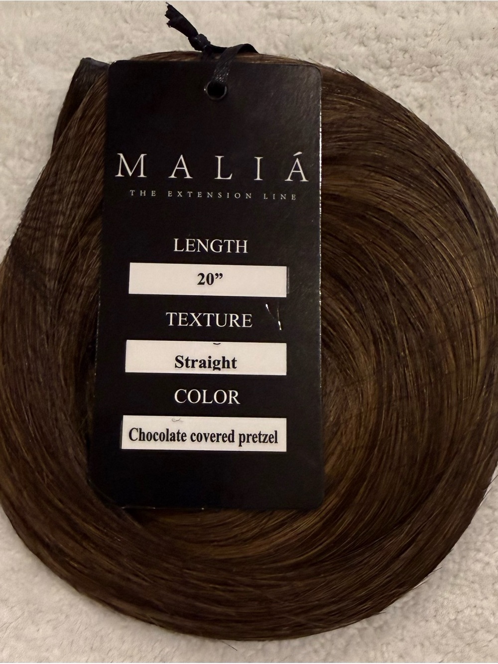 Alia Straight Hair Extensions - Chocolate Covered Pretzel Brown